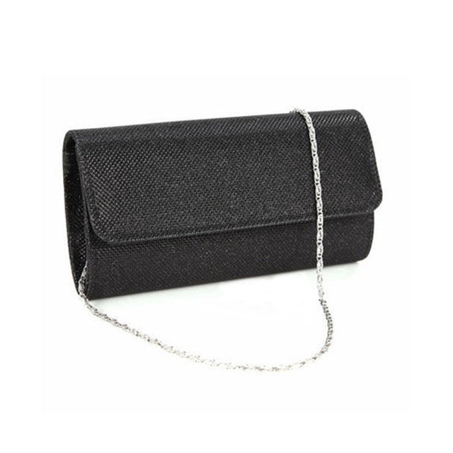 Satin Rhinestone Evening Clutch Bag