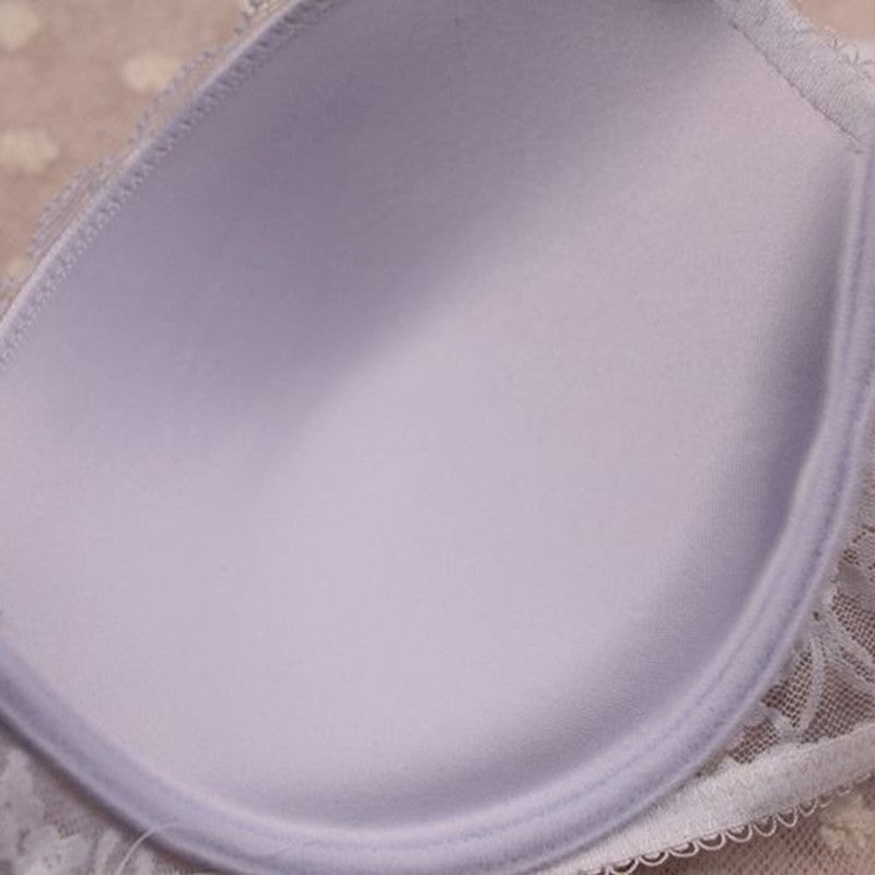 Lace Drill Push Up Bra And Thong Set