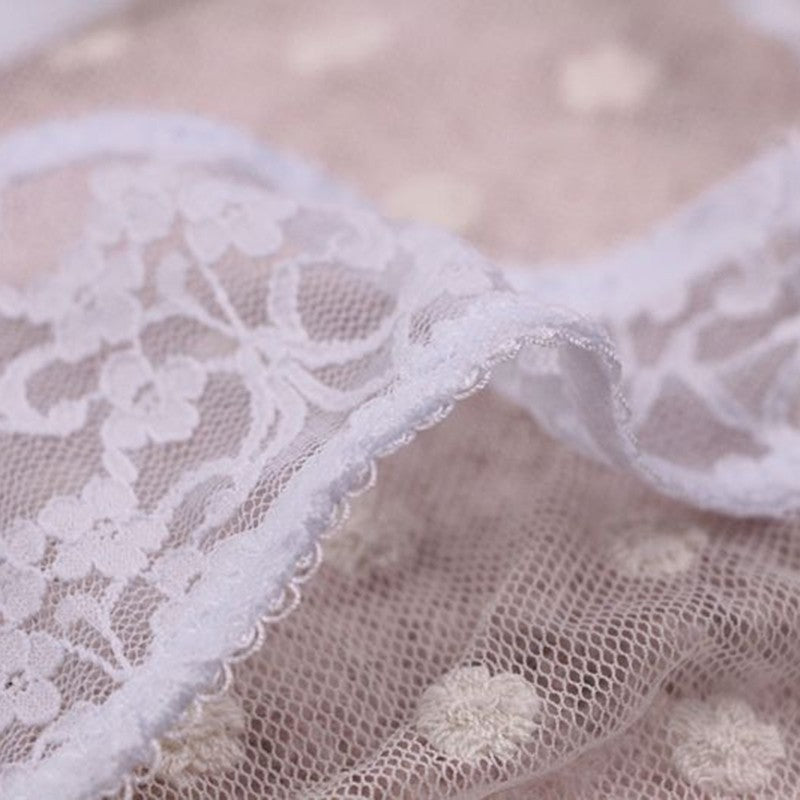 Lace Drill Push Up Bra And Thong Set